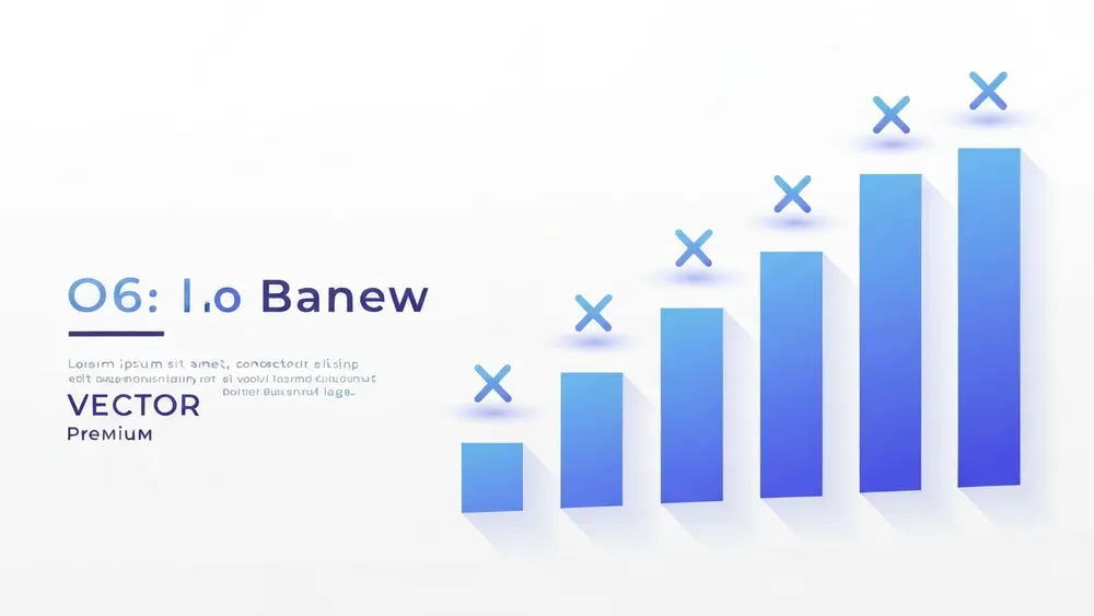Bars growing by a constant multiplier to illustrate geometric growth