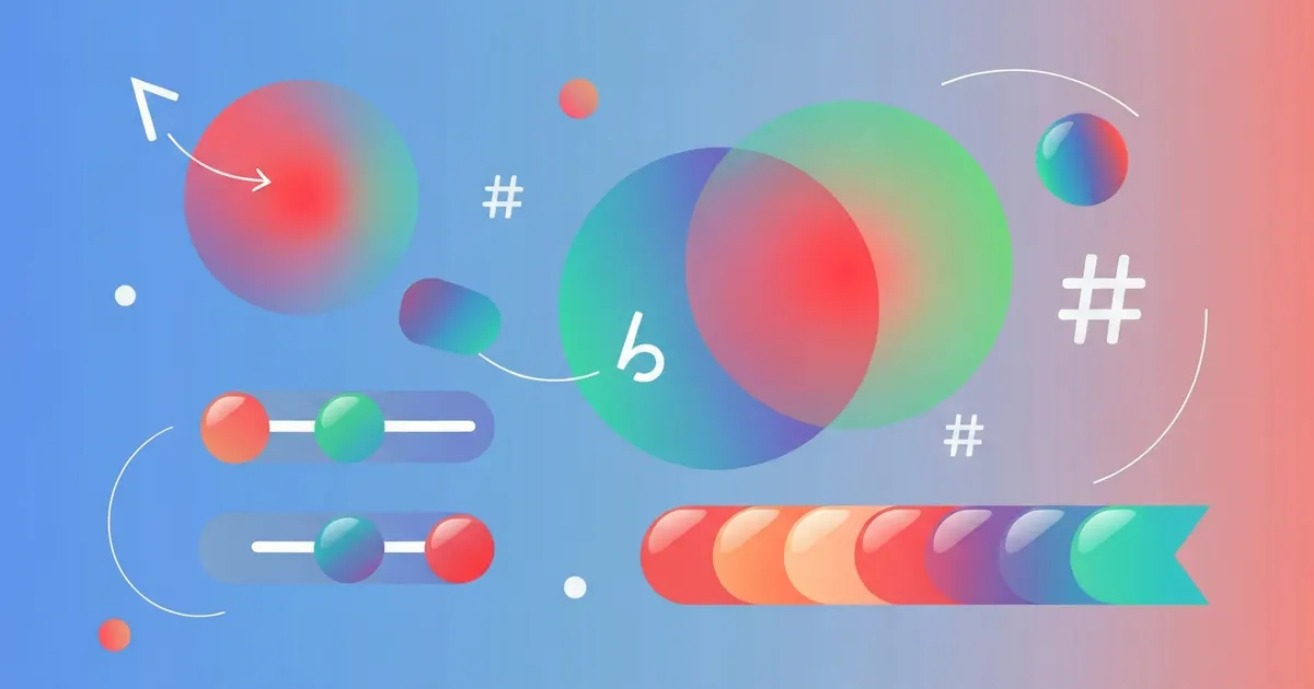 HEX vs RGB color codes shown side by side describing the same swatch of color