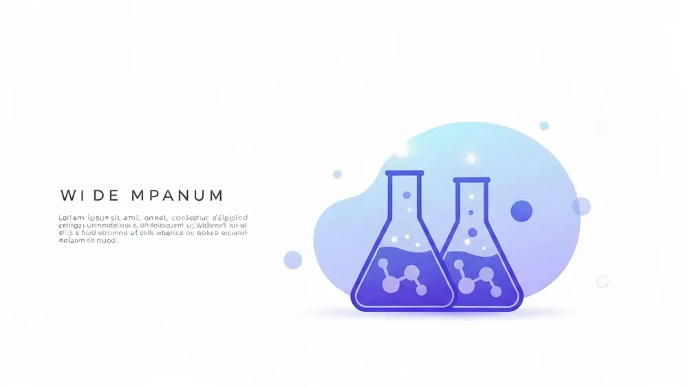 Conceptual illustration comparing a full beaker of theoretical product to a partly filled beaker of actual product